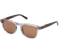 Timberland Man TB00007 20H Sunglasses Injected Grey Brown Round Polarized