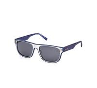 Timberland TB00025 26D Man Sunglasses Injected Transparent Smoke Squared Polarized