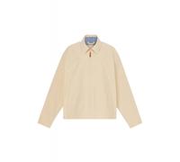 Timberland TB0A4495 DWR Bomber Shirt Collar Cotton Stratham Jacket - Beige