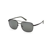 Timberland Man TB9303 02R Sunglasses Metal Black Green Squared Polarized