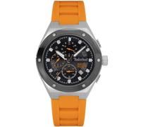Timberland TDWGQ2231202 Men's Abbotville Orange Chronograph Watch with Silicone Strap 46 mm