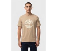 Timberland Tree Logo Short Sleeve Tee Medium Beige size L | Print T-Shirts Outlet | Men | Brown L