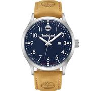 Timberland TDOUF0000305 Unisex Analogue Quartz Watch with Leather Strap, Beige, Strap.