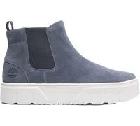 Timberland UK 4.5 Womens Laurel Court Mid Pull On Sneaker Dark Blue Suede