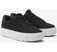 Timberland UK 4 Womens Laurel Court Low Lace Up Sneaker Black Nubuck