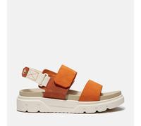 Timberland UK 7 Greyfield Backstrap Sandal Medium Orange Suede TB0A2QJAETL New