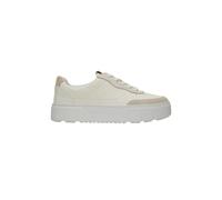Timberland UK5 Women's Laurel Court Low Sneaker White Nubuck Leather TB0A41C8EU0