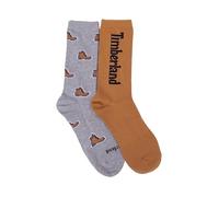 Timberland - Unisex 2-Pack Socks, Biscuit, M