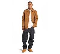 Timberland Unisex Chore Canvas Jacket Dark Brown size L | Light Jackets Outlet | Unisex | Brown L