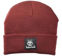 Timberland Unisex's Short Watch Cap with Woven Label Cold Weather Hat, Syrah, One Size