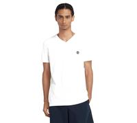 Timberland V Neck Short Sleeve Tee White size M | Basic T-Shirts Outlet | Men | White M