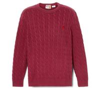Timberland - Williams River Cable Crewneck Sweater - Jumper size L, red