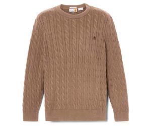 Timberland - Williams River Cable Crewneck Sweater - Jumper size XXL, brown