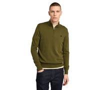 Timberland Williams River Cotton 1/4 Zip Sweater Dark Olive size S | Sweaters Outlet | Men | Green S