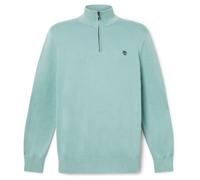 Timberland - Williams River Cotton YD 1/4 Zip Sweater - Jumper size L, turquoise
