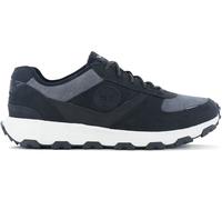 Winsor Park Oxford Nubuck Leather Men's Low Top Trainers - Black / UK 7 / Medium