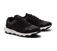Winsor Park Oxford Nubuck Leather Men's Low Top Trainers - Black / UK 8.5 / Medium