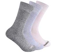 Timberland Women's 3-Pack Ribbed Marled Boot Socks, Grape Leaf, One Size