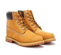 Timberland Womens 6 Inch Premium Wheat Nubuck Leather Boots - Tan Rubber - Size UK 7.5
