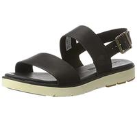 Timberland Women's Bailey Park Slingback Jet Black Swank Sandals with Wedge Heel, Green Black Swank, 3.5 UK