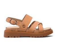 Timberland Women's Clairemont Way Cross Strap Sandals, beige, 7.5 UK