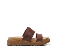 Timberland Womens Clairemont Way Slide Sandal - Dark Red Leather - Size UK 3.5