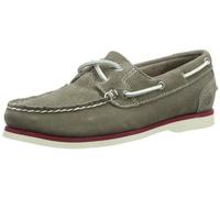 Timberland Womens EK CLASC Boat WMGRY Grey Moccasins Gray Grau (Grey) Size: 39.5