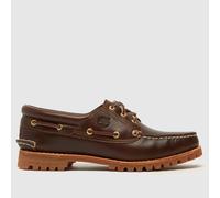 Timberland Women's Heritage Norreen Flat Shoes in Brown & Yellow, Leather, Size: 8 UK 8