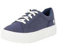 Timberland Women's Laurel Court Canvas Sneaker, Navy, 4 UK