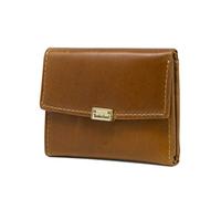 Timberland Women's Leather RFID Small Indexer Snap Wallet Billfold Closure, Cognac (Buff), One Size