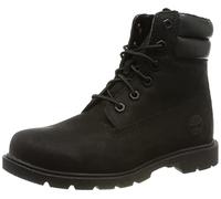 Timberland Women's Linden Woods 6 in Faux Fur Lined Wr Basic Boots, Black Nubuck, 4 UK