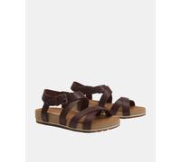 Timberland Womens Malibu Waves Sandals in Dark Red Leather - Size UK 7