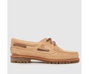 Timberland Women's Noreen Boat Flats in Beige, Stitch Detail, Leather, Size: 6 UK 6