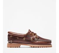 Women's Timberland Noreen 3 Eye Leather Women's Brown Boat Shoes - Size: 7