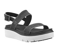 Timberland Women's Safari Dawn 2 Band Sandals, Black nubuck, 5.5 UK