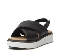 Timberland Women's Safari Dawn Backstrap Sandal, Black Full Grain, 9 Wide