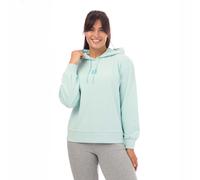 Timberland Womens Stack Logo Loopback Hoody in Light Blue Cotton - Size UK 8-10 (Womens)