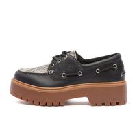 Timberland Women's Stone Street Platform Boat Shoe Snake Print Suede