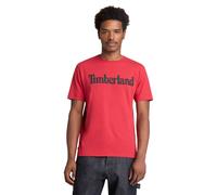 Timberland Wordmark Logo Short Sleeve Tee Medium Red size XL | Basic T-Shirts Outlet | Men | Red XL