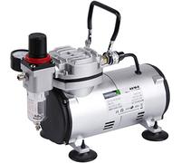 TIMBERTECH Airbrush Compressor AS18-2, Basic Mini Compressor, 4 Bar/Auto Stop for Hobby Paint Body Tattoo Cake Decoration Model Painting Automotive Graphic Make-up