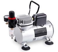 TIMBERTECH Airbrush Compressor with Cool-Down Fan ABPST07, Powerful 1/6hp Portable Quiet Airbrush Compressor for Airbrush Paint, Nail Art, Tattoo, Cake Painting, Automotive Graphic, Make-up