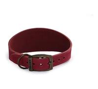 Timberwolf Leather Whippet Leather Collar Raspberry 30-34cm