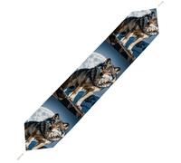 Timberwolves Table Runner for Dining Table, Short Plush Runners Washable & Durable Tablerunner Modern Home Decor for Wedding, Kitchen, Holiday 229*33cm