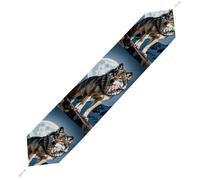 Timberwolves Table Runner for Dining Table, Short Plush Runners Washable & Durable Tablerunner Modern Home Decor for Wedding, Kitchen, Holiday 200*33cm