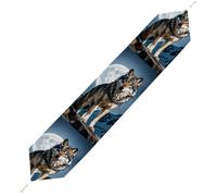 Timberwolves Table Runner for Dining Table, Short Plush Runners Washable & Durable Tablerunner Modern Home Decor for Wedding, Kitchen, Holiday 178*33cm