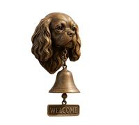 Timbre De Bienvenida De Campana De Cena De Hierro Campana De Puerta Retro Para Exteriores Estilo Decoración En Forma De Cabeza De Campana Colgante Para Colgar Door Sign Hanger for Front (C, One Size)