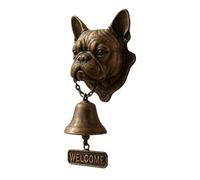 Timbre De Bienvenida De Campana De Cena De Hierro Campana De Puerta Retro Para Exteriores Estilo Decoración En Forma De Cabeza De Campana Colgante Para Colgar Door Sign Hanger for Front (A, One Size)