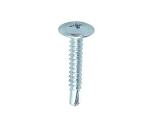 TIMco 00025WHSD BZP PH2 Philips Wafer Head Self-Drilling Screw 4.2 x 25 - Zinc (Box of 1000)