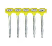 Timco 00045COLLSD Collated Drywall Metal Stud Plasterboard Screws - Ph - Bugle - Fine Thread - Self Drilling - Zinc 3.5 X 45