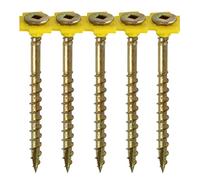 Timco 00055COLLF Collated Flooring Screws - Sq - Countersunk - Yellow 4.2 X 55
